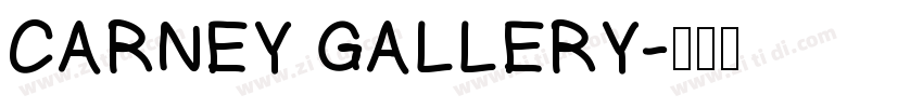 CARNEY GALLERY字体转换